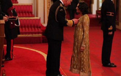 Adeeba Malik receives CBE from HRH the Prince of Wales