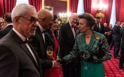 Dr Mohammed Ali OBE with Princess Anne